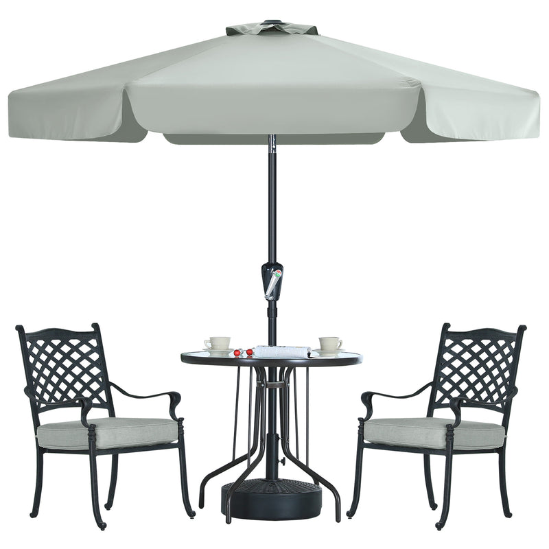 Load image into Gallery viewer, MASTERCANOPY Valance Patio Umbrella for Outdoor Table Market 6/8 Ribs