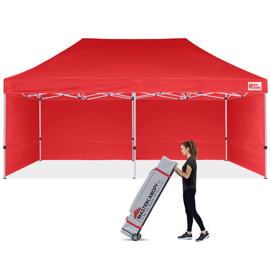 Commercial Series Pop‑up Canopy Tent with Sidewalls – 10x10, 10x15, 10x20