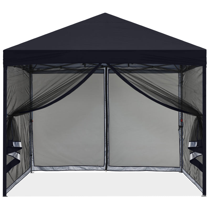 Load image into Gallery viewer, Leisure Sports Pop‑up Easy Setup Outdoor Canopy with Netting Screen Walls – 8x8, 10x10