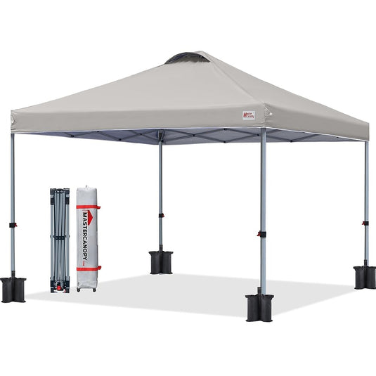 Leisure Sports Durable Ez Pop‑up Canopy Tent with Vented Top – 10x10, 12x12