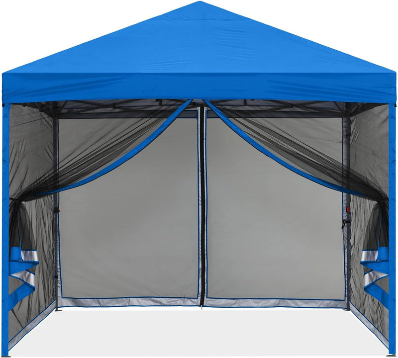Load image into Gallery viewer, Leisure Sports Pop-Up Easy Setup Outdoor Canopy Tent with Netting Screen Walls - 8x8, 10x10