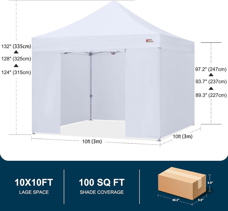 Load image into Gallery viewer, Mastercanopy Core-35 Premium Heavy Duty Instant Canopy Tent with Sidewalls - 10x10, 10x15, 10x20
