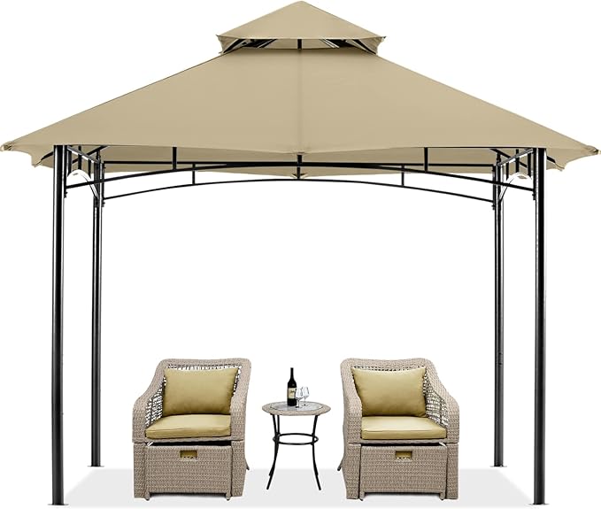 Load image into Gallery viewer, 9x9/10x12/11x11 Outdoor Garden Patio Gazebo with Stable Steel Farme