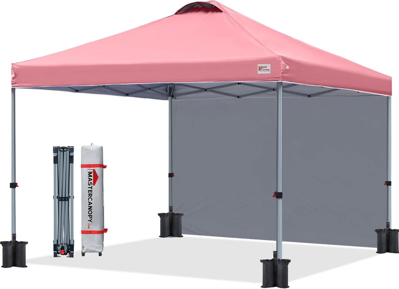 Load image into Gallery viewer, Leisure Sports Durable Pop-Up Canopy Tent with Sidewall - 8x8, 10x10