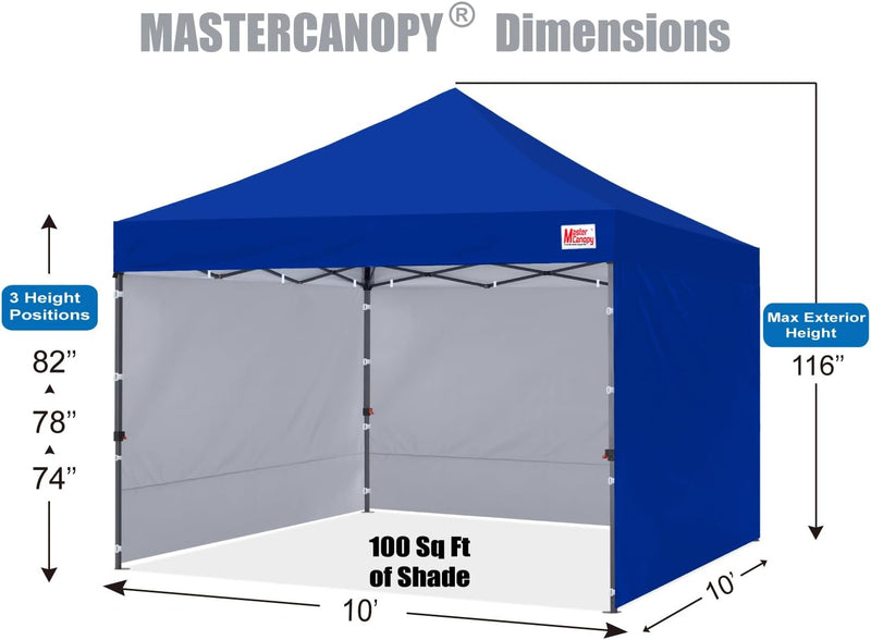 Load image into Gallery viewer, Leisure Sports Easy Pop-Up Canopy Tent with Sidewalls - 8x8, 10x10, 12x12