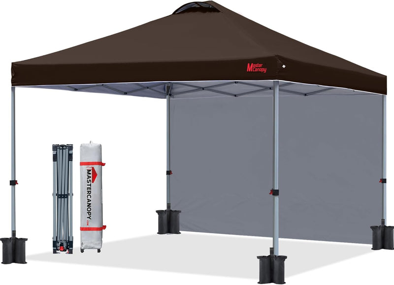 Load image into Gallery viewer, Leisure Sports Durable Pop-Up Canopy Tent with Sidewall - 8x8, 10x10