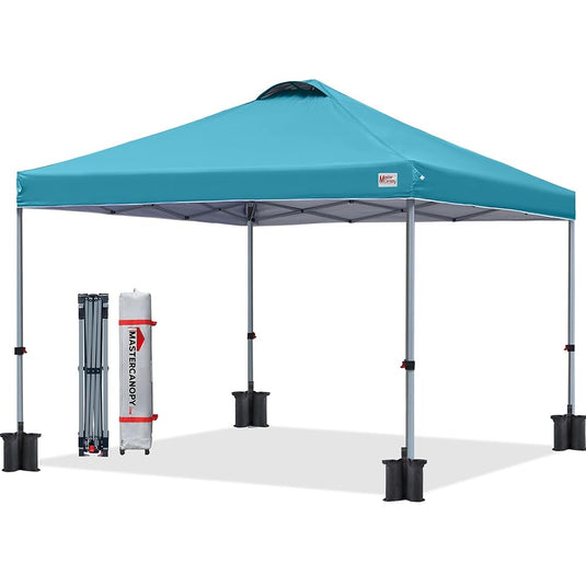 Leisure Sports Durable Ez Pop‑up Canopy Tent with Vented Top – 10x10, 12x12