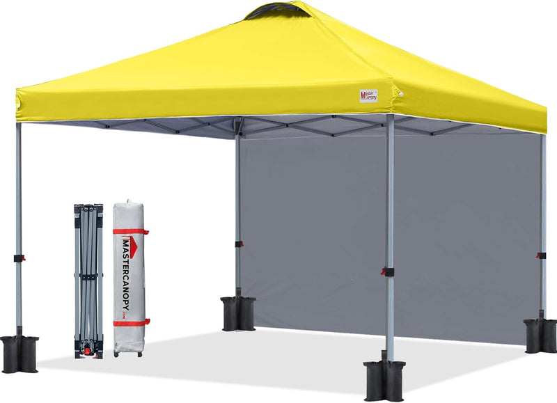 Load image into Gallery viewer, Leisure Sports Durable Pop-Up Canopy Tent with Sidewall - 8x8, 10x10