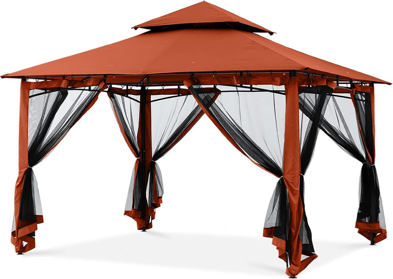 Load image into Gallery viewer, 8x8/10x10/10x12 Outdoor Garden Patio Gazebo with Netting Walls