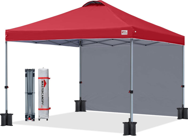 Load image into Gallery viewer, Leisure Sports Durable Pop-Up Canopy Tent with Sidewall - 8x8, 10x10