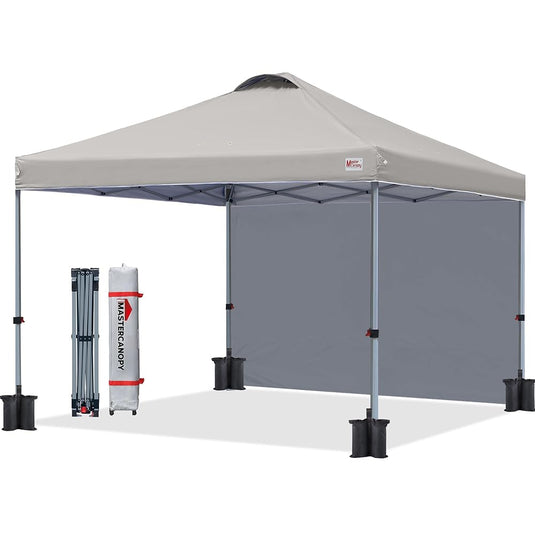 Leisure Sports 10x10 Durable Pop up Canopy Tent with Sidewall-CA