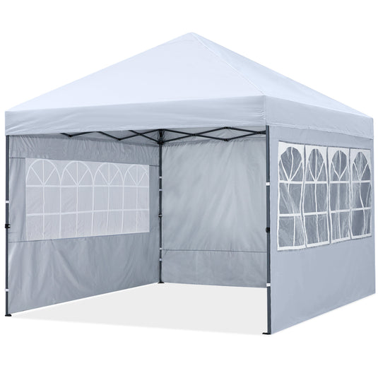 Leisure Sports Pop‑up Canopy Tent with Church Window Sidewalls – 10x10, 10x20