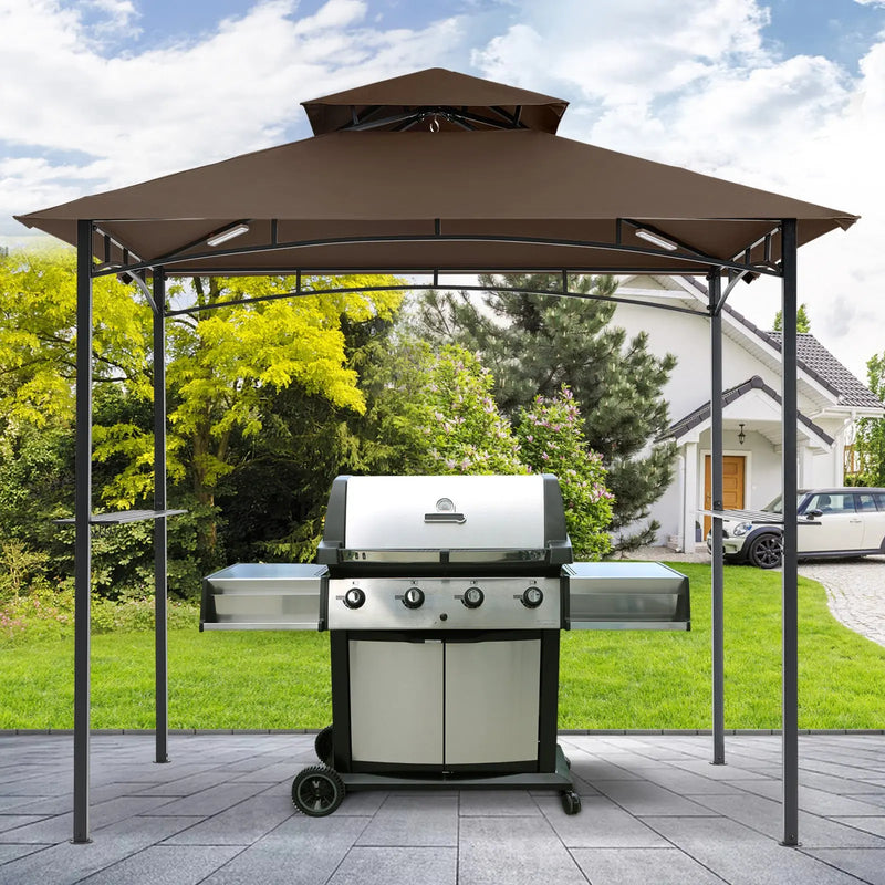 Load image into Gallery viewer, MASTERCANOPY 8x5 Grill Gazebo Replacement Canopy Top for Model L-GG001PST-F CA