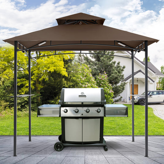 MASTERCANOPY  8x5 Grill Gazebo Replacement Canopy Top for Model L-GG001PST-F
