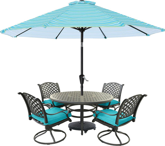 MASTERCANOPY Patio Umbrella for Outdoor Market Table  8 Ribs