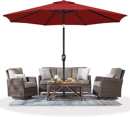 MASTERCANOPY Patio Umbrella for Outdoor Market Table  8 Ribs
