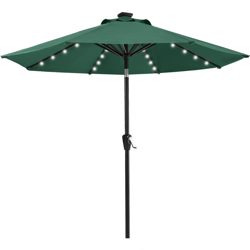 Load image into Gallery viewer, MASTERCANOPY Patio Umbrella with 32 Solar LED Lights 6/8 Ribs-CA