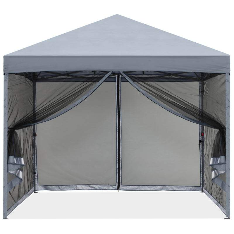 Load image into Gallery viewer, Leisure Sports Pop‑up Easy Setup Outdoor Canopy with Netting Screen Walls – 8x8, 10x10