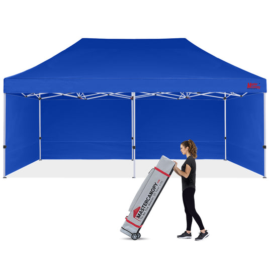 Commercial Series Pop‑up Canopy Tent with Sidewalls – 10x10, 10x15, 10x20