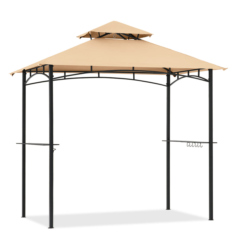 Load image into Gallery viewer, 8x5 Grill Gazebo Outdoor BBQ Gazebo Canopy with 2 LED Lights