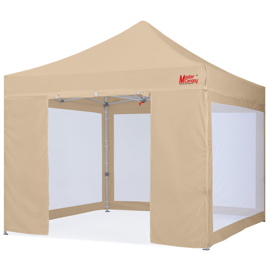 Commercial Series Pop‑up Canopy Tent 10x10 with Mesh Walls