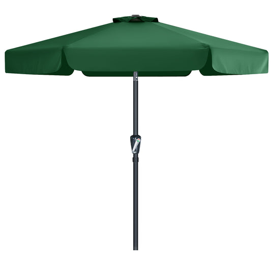 MASTERCANOPY Valance Patio Umbrella for Outdoor Table Market 6/8 Ribs