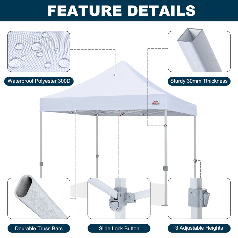 Load image into Gallery viewer, Mastercanopy Lite-30 Commercial Canopy Tent Instant Shelter - 10x10, 10x15, 10x20