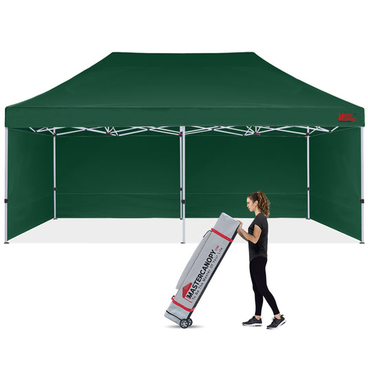 Commercial Series Pop‑up Canopy Tent with Sidewalls – 10x10, 10x15, 10x20