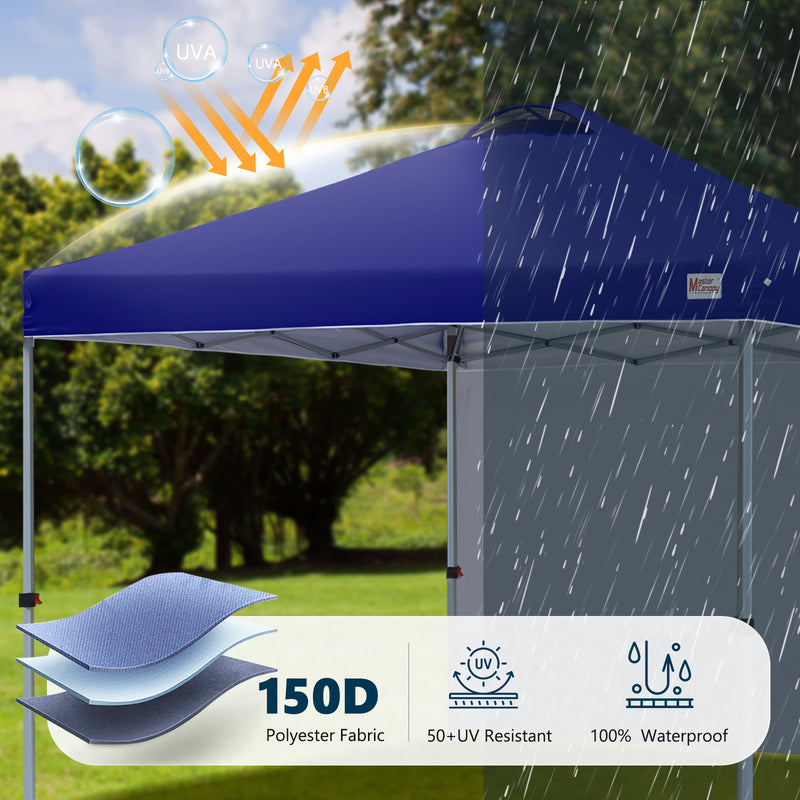 Load image into Gallery viewer, Leisure Sports Durable Ez Pop-Up Canopy Tent with One Sidewall - 8x8, 10x10, 12x12