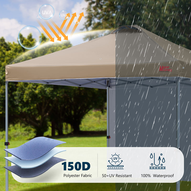 Load image into Gallery viewer, Leisure Sports Durable Ez Pop-Up Canopy Tent with One Sidewall - 8x8, 10x10, 12x12
