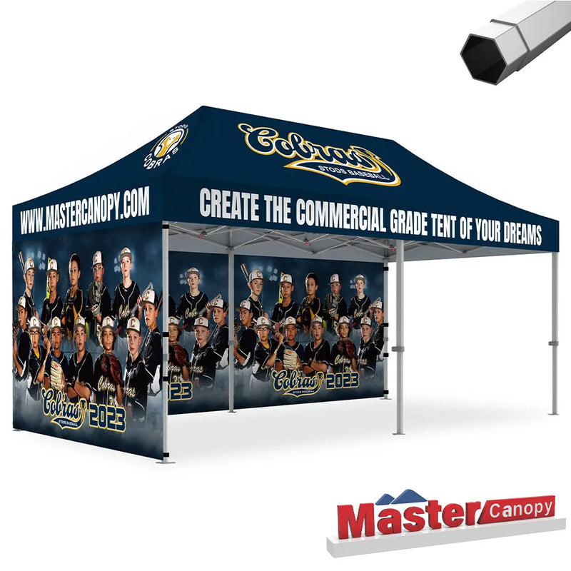 Load image into Gallery viewer, Mastercanopy Core-35 Custom Canopy Tent Heavy Duty Pop‑up Personalized 10x10, 10x15, 10x20