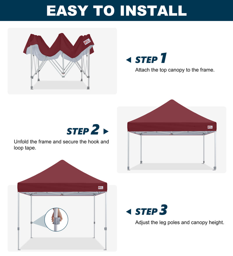 Load image into Gallery viewer, Mastercanopy Lite-30 Commercial Canopy Tent Instant Shelter - 10x10, 10x15, 10x20