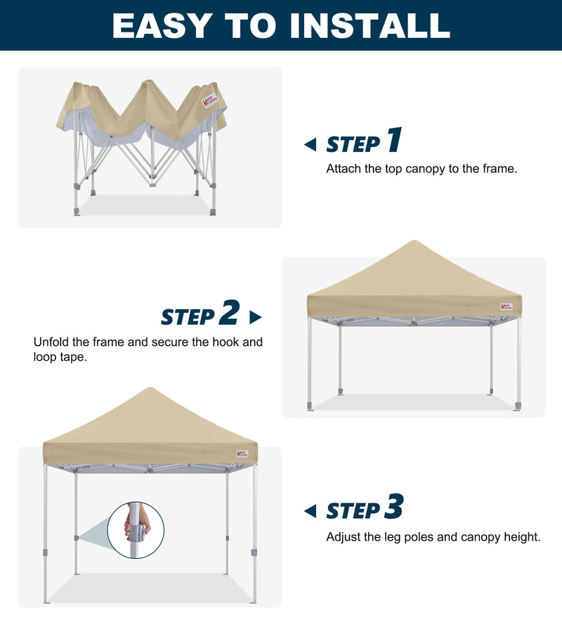 Load image into Gallery viewer, Mastercanopy Lite-30 Commercial Canopy Tent Instant Shelter - 10x10, 10x15, 10x20