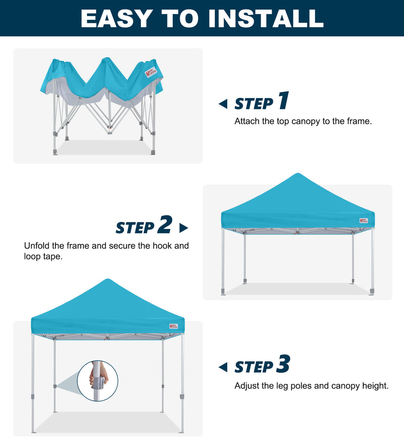 Load image into Gallery viewer, Mastercanopy Lite-30 Commercial Canopy Tent Instant Shelter - 10x10, 10x15, 10x20