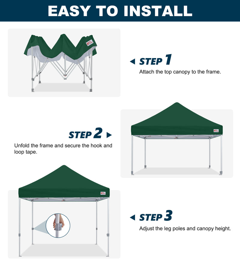Load image into Gallery viewer, Mastercanopy Lite-30 Commercial Canopy Tent Instant Shelter - 10x10, 10x15, 10x20