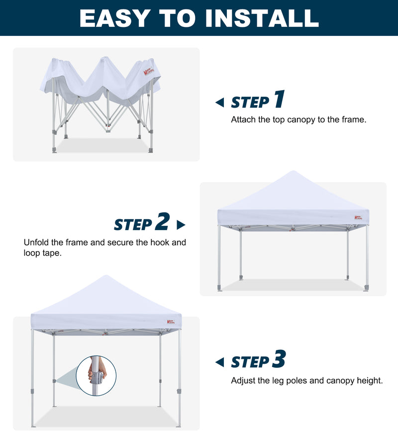 Load image into Gallery viewer, Mastercanopy Lite-30 Commercial Canopy Tent Instant Shelter - 10x10, 10x15, 10x20