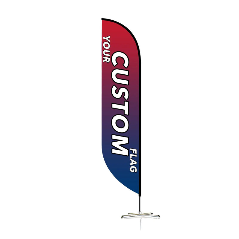Load image into Gallery viewer, Custom Feather Blade Teardrop Rectangle Flag Full Set 8 FT, 10 FT, 12 FT