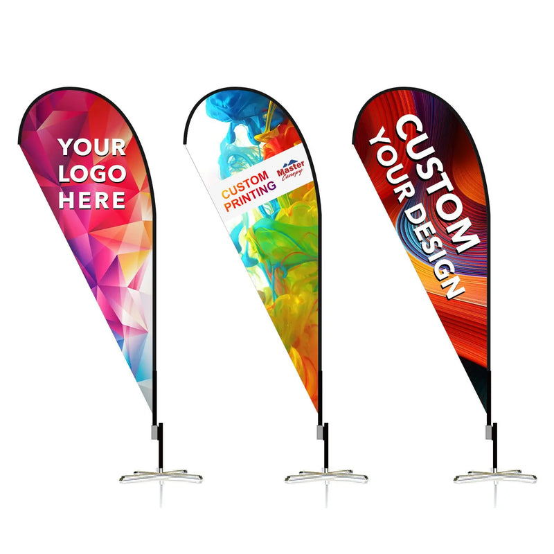 Load image into Gallery viewer, Custom Feather Blade Teardrop Rectangle Flag Full Set 8 FT, 10 FT, 12 FT