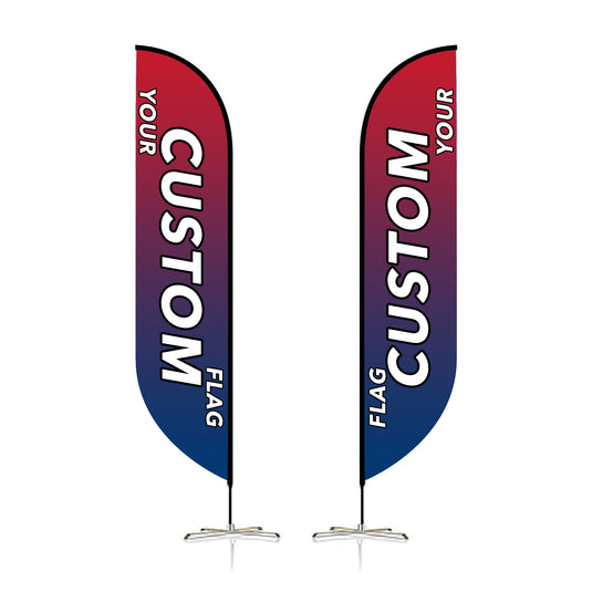 Custom Feather Flag 8 FT, 10 FT, 12 FT