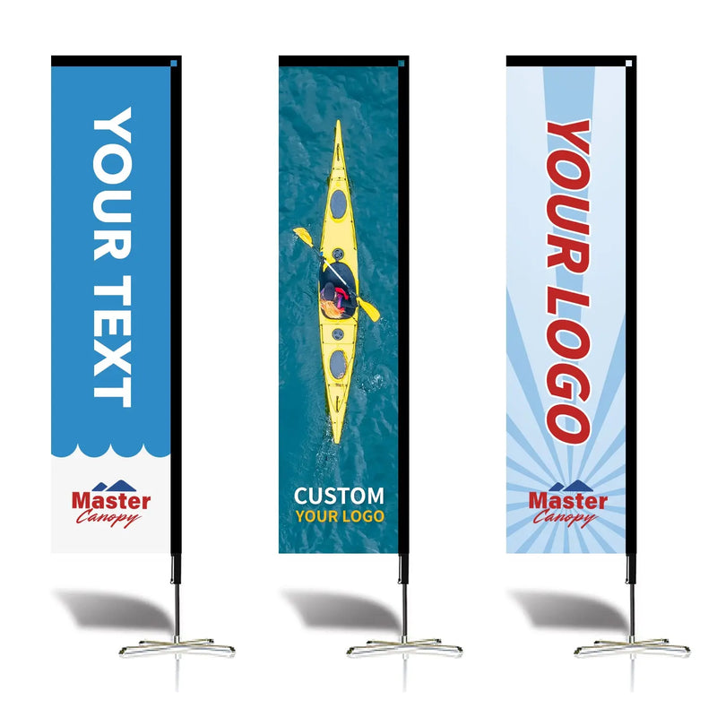 Load image into Gallery viewer, Custom Feather Blade Teardrop Rectangle Flag Full Set 8 FT, 10 FT, 12 FT