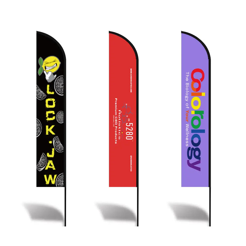 Load image into Gallery viewer, Custom Feather Blade Teardrop Rectangle Flag Full Set 8 FT, 10 FT, 12 FT