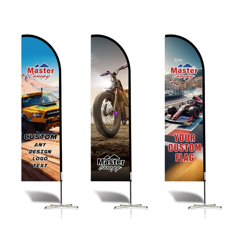 Load image into Gallery viewer, Custom Feather Blade Teardrop Rectangle Flag Full Set 8 FT, 10 FT, 12 FT
