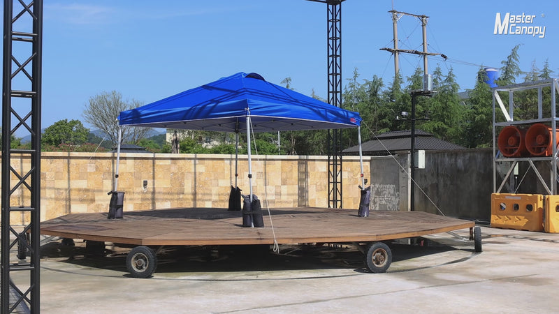 Load and play video in Gallery viewer, Leisure Sports Durable Ez Pop‑up Canopy Tent with Vented Top – 10x10, 12x12