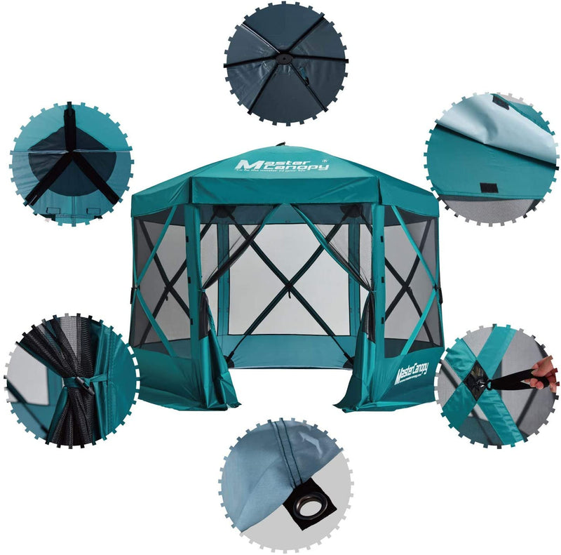 Load image into Gallery viewer, 6x6/10x10/12x12/12.5x12.5 Portable Screen House Room Pop up Gazebo Outdoor Camping Tent