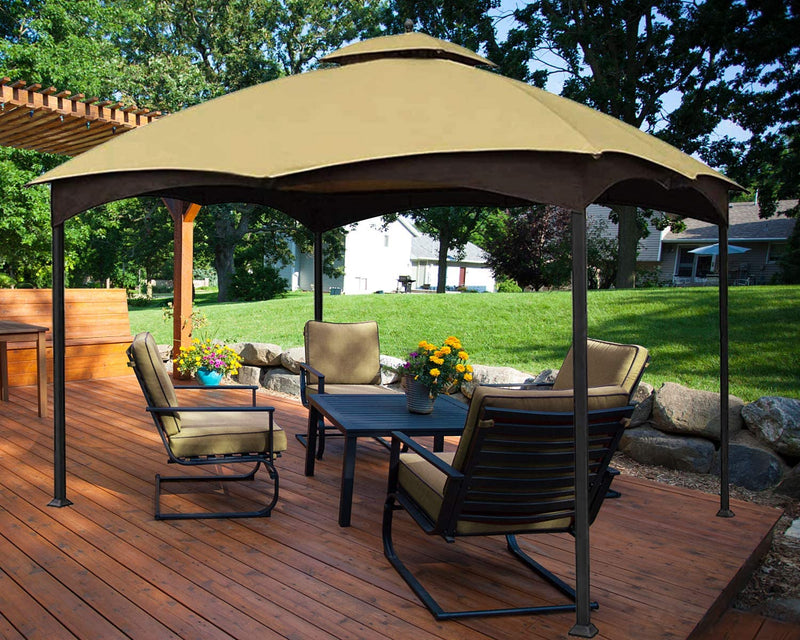 Load image into Gallery viewer, MASTERCANOPY Replacement Canopy Top for Lowe's Allen Roth 10x12 Gazebo #GF-12S004B-1