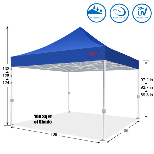 Mastercanopy Core-35 Premium Heavy Duty Instant Canopy Tent - 10x10, 10x15, 10x20