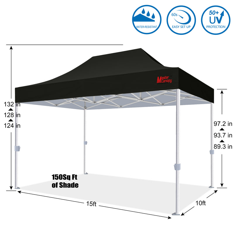 Load image into Gallery viewer, Mastercanopy Core-35 Premium Heavy Duty Instant Canopy Tent - 10x10, 10x15, 10x20
