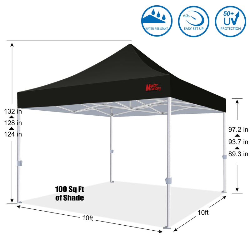Load image into Gallery viewer, Mastercanopy Core-35 Premium Heavy Duty Instant Canopy Tent - 10x10, 10x15, 10x20
