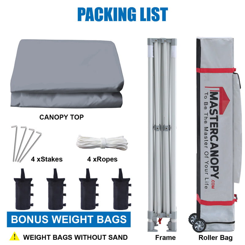 Load image into Gallery viewer, Mastercanopy Core-35 Premium Heavy Duty Instant Canopy Tent - 10x10, 10x15, 10x20
