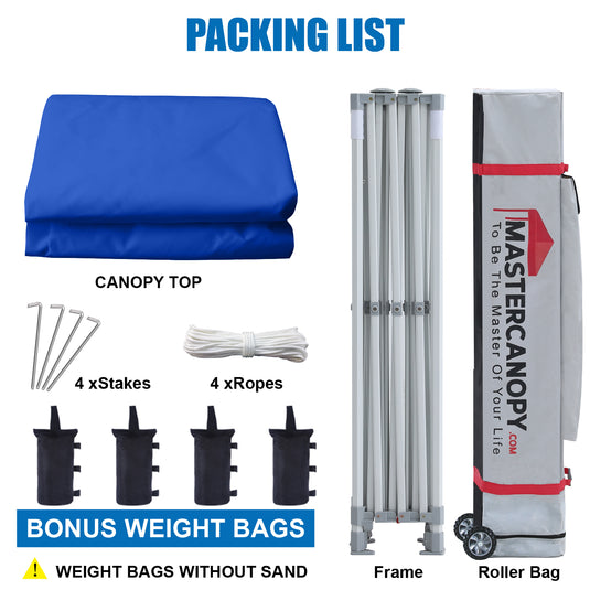 Mastercanopy Core-35 Premium Heavy Duty Instant Canopy Tent - 10x10, 10x15, 10x20